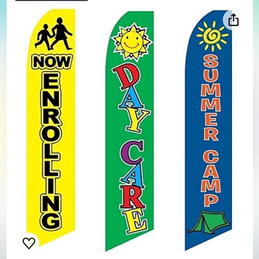 3 Flags Swooper Feather Sidewalk Business Banners Set Of Three