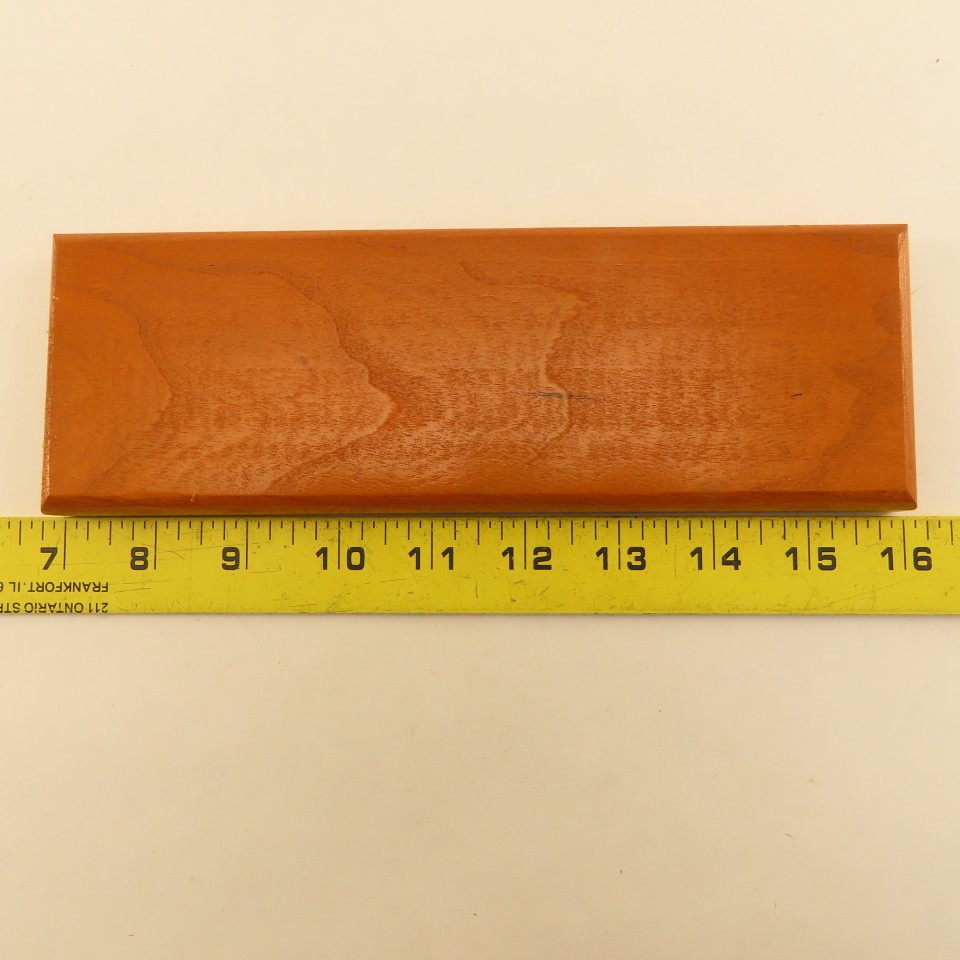 9″ x 3″ x 3/4″ Thick Cherry Wood Plaque Blank Arts Crafts Beveled Edge Lot Of 13
