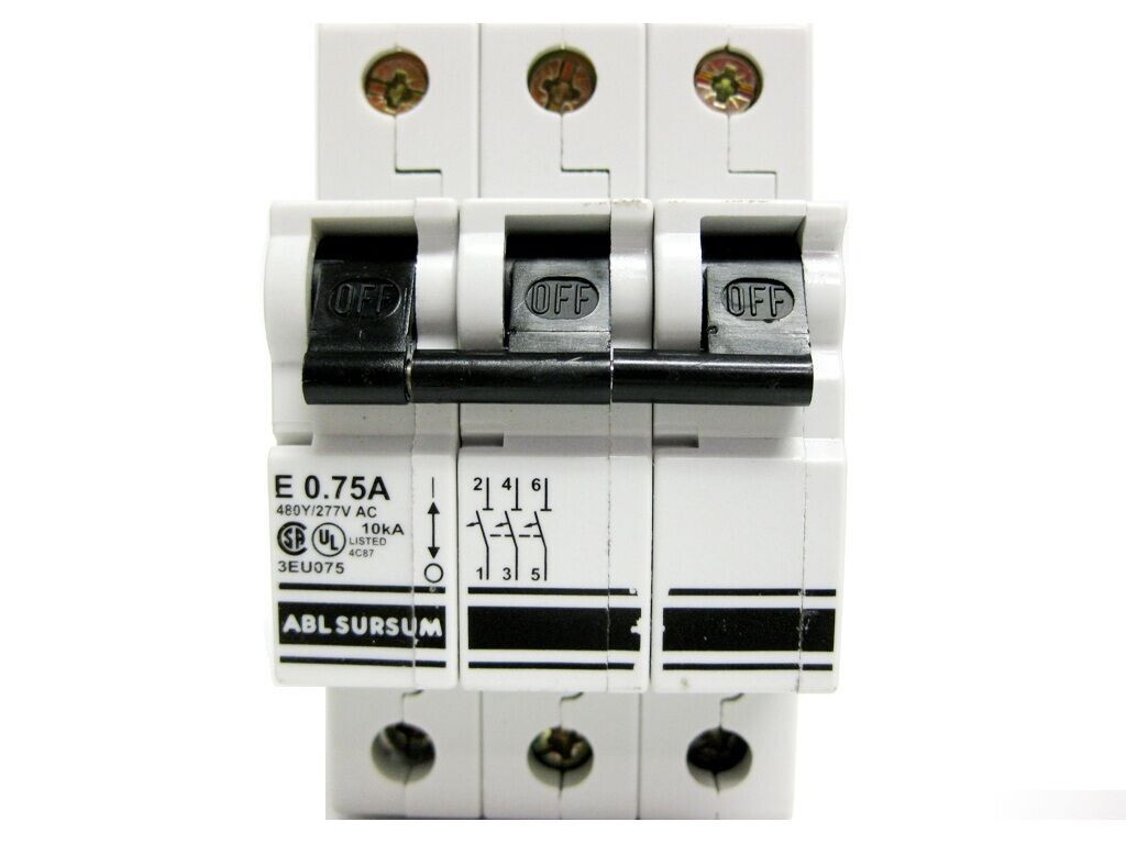 3EU075 Motor Controller 480Y / 277V AC 0.75A 3-Pole