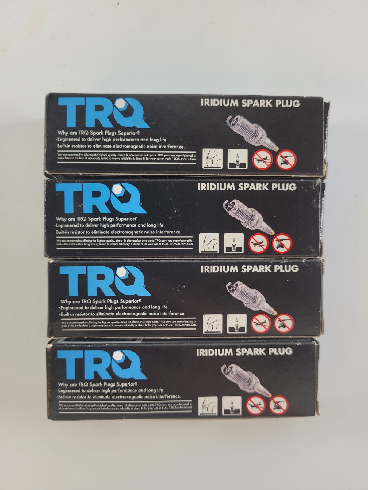 TRQ SPA02114 Iridium Spark Plugs TRFLT65IPR11S Set of 4 Pack