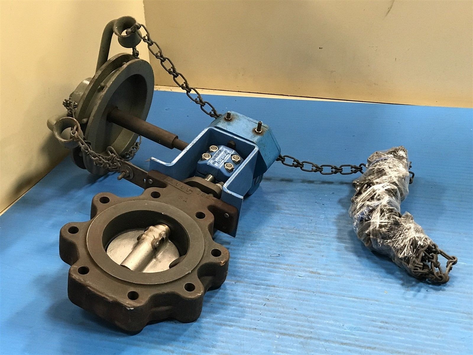 USED NELES-JAMESBURY 4-815L-11 2136TT 4″ BUTTERFLY VALVE & ROTO HAMMER (1C)