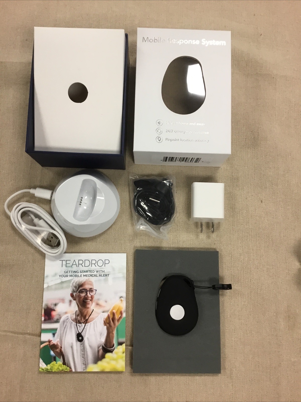 Mobile Response System TEARDROP Medical Alert New Open Box