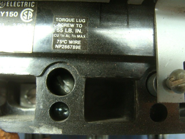 GE TED136Y150 MOLDED CASE SWITCH CIRCUIT BREAKER 150A 3 POLE 600V W/DIAL SWITCH