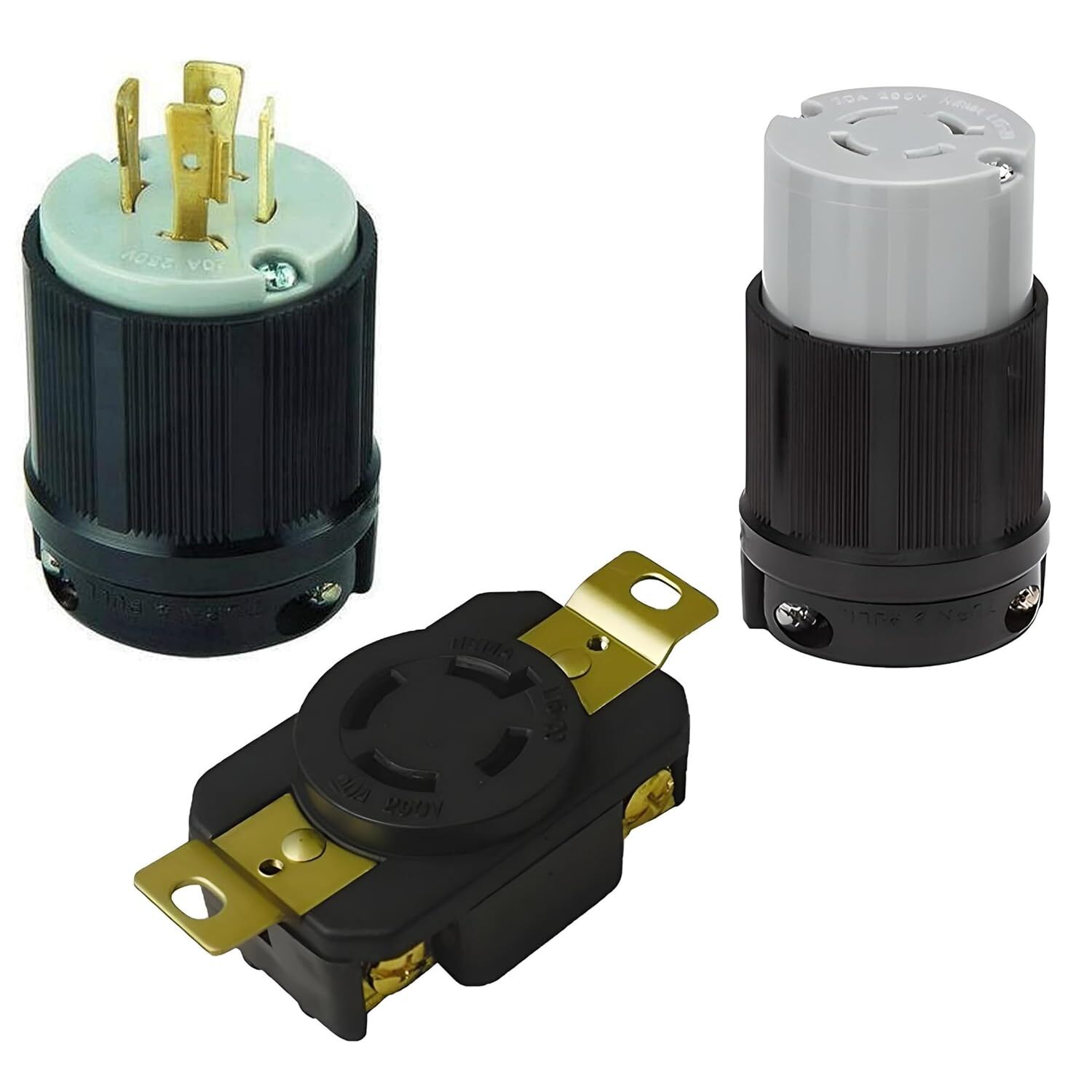NEMA L15-20 Locking Plugs, Connectors, and Receptacles |250 Volt – 20 Amp