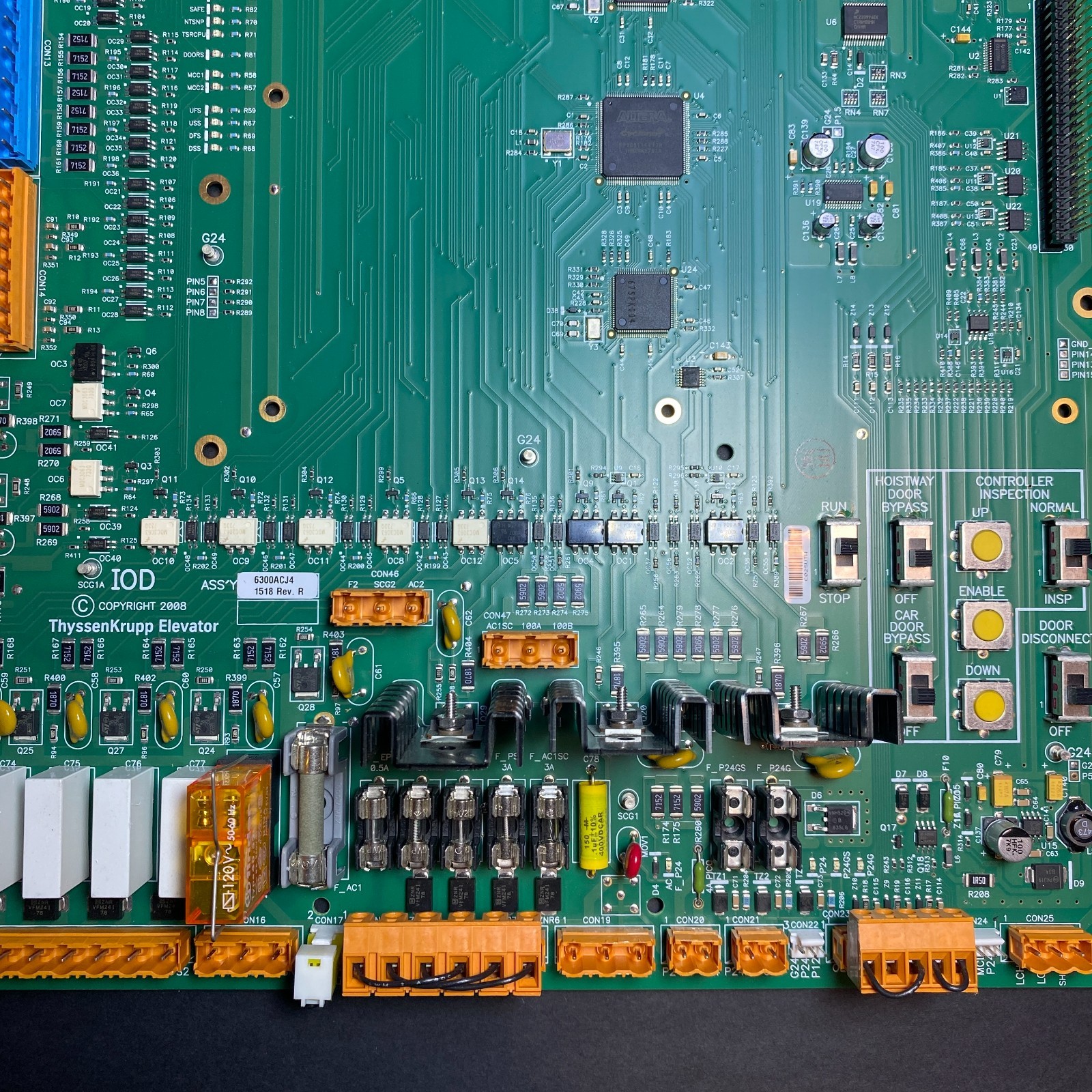 ThyssenKrupp Elevator Board IOD 6300 6300ACJ4 1518 Rev R