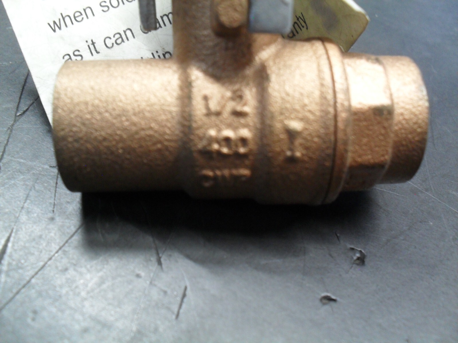 Nibco S-580A 1/2″ 400# Brass sweat ball valve