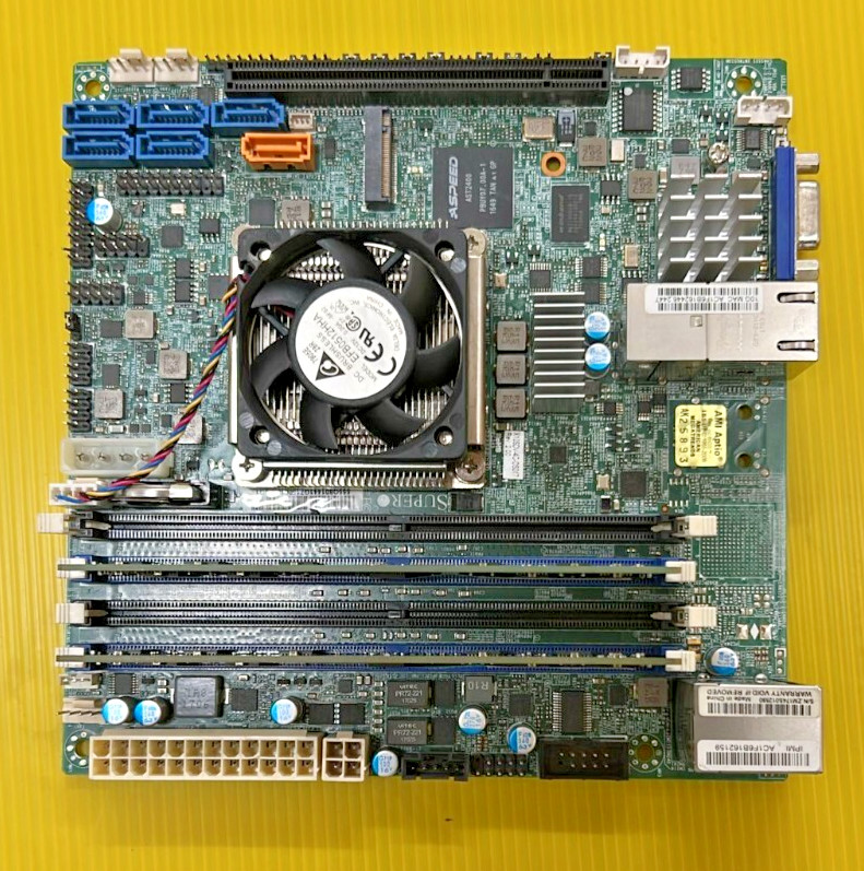 SUPER X10SDV-4C-OS017 REV 2.00 AND 2 MOTOROLA 8GB