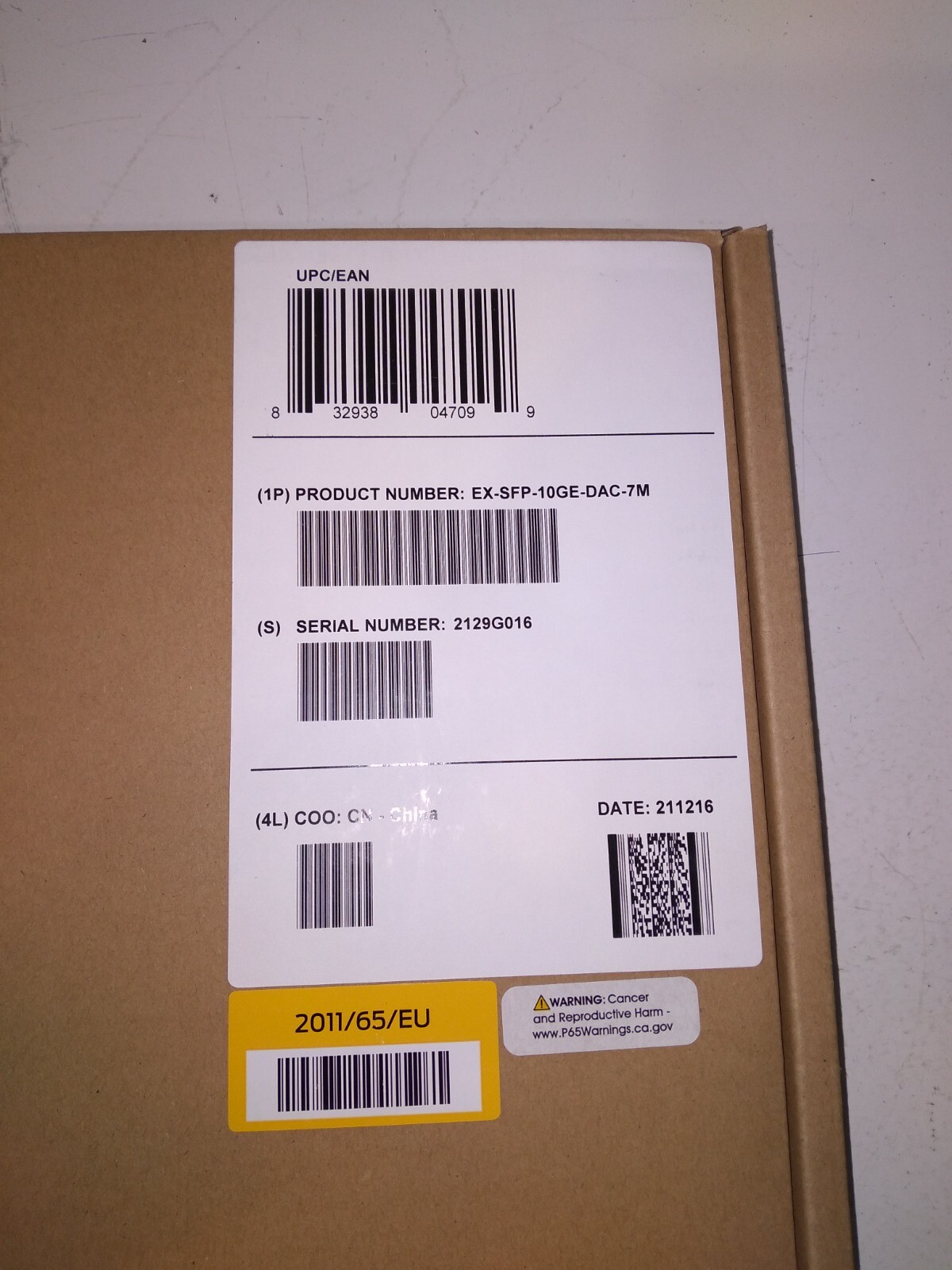 JUNIPER EX-SFP-10GE-DAC-7M