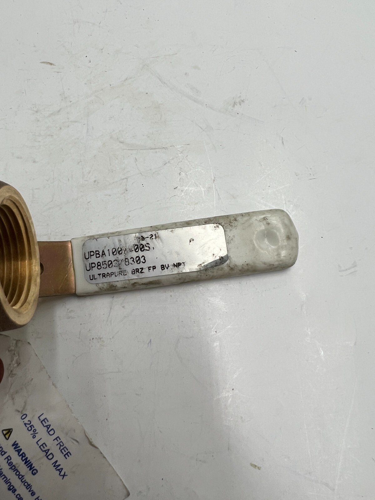 ULTRAPURE UP8503/8303 3/4″ BALL VALVE LF 600WOG UPBA100/400S