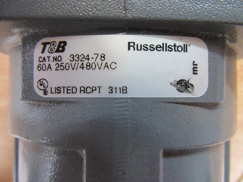 Thomas And Betts 3324-78 Russellstoll Receptacle W/Screw Cap 332478