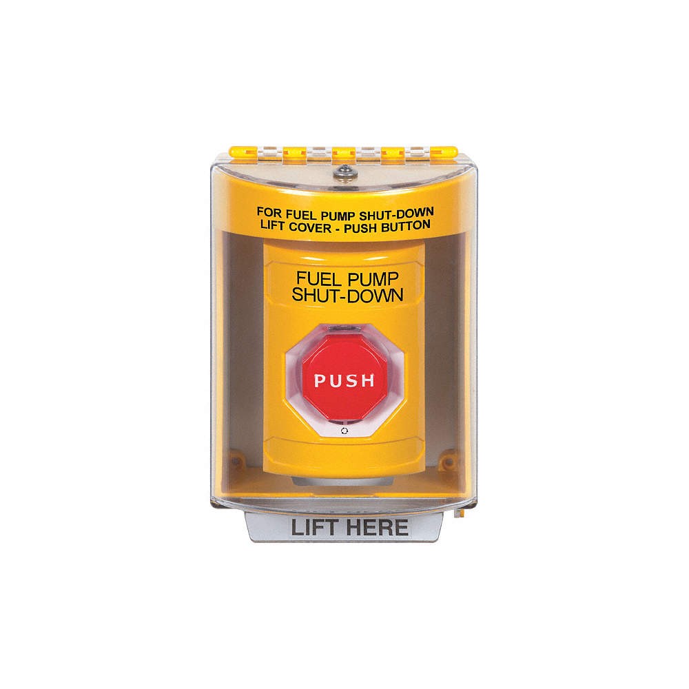 SAFETY TECHNOLOGY INTERNATIONAL SS2279PS-EN Fuel Pump Shutdown Push Button,2-7/8