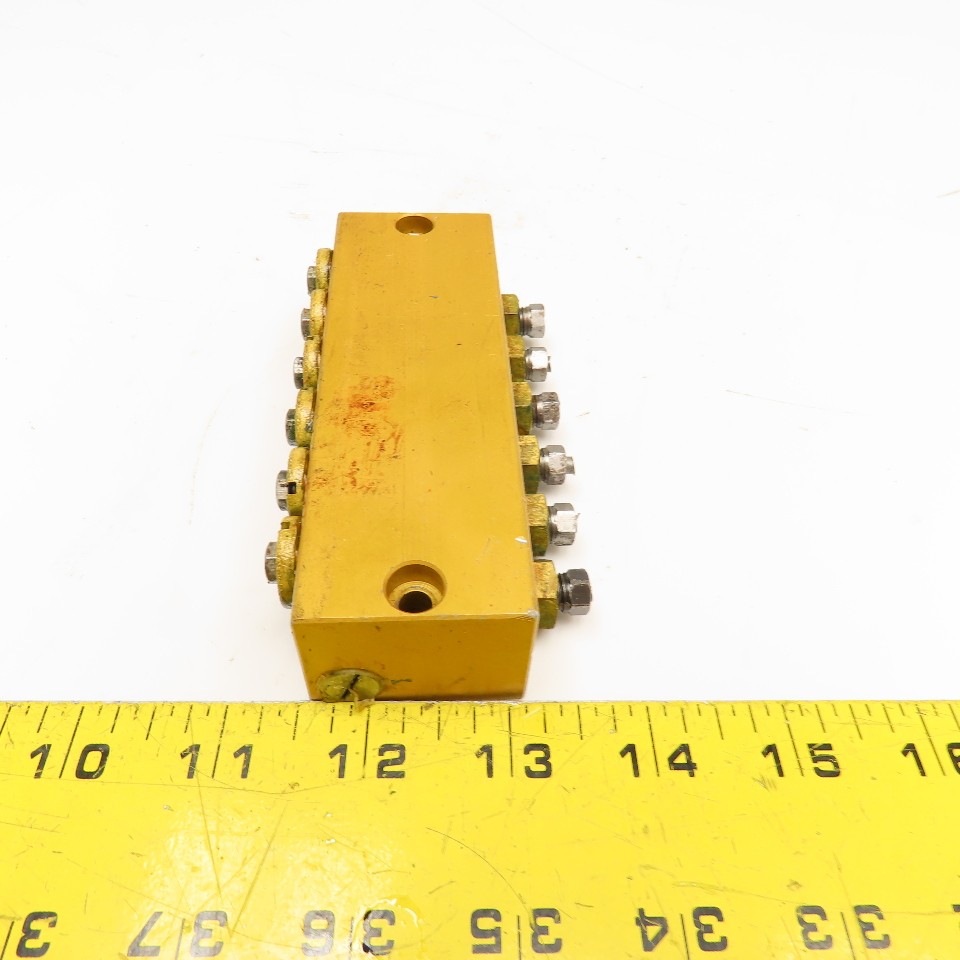 6 Way Lubrication Metering Manifold 1/4″ NPT