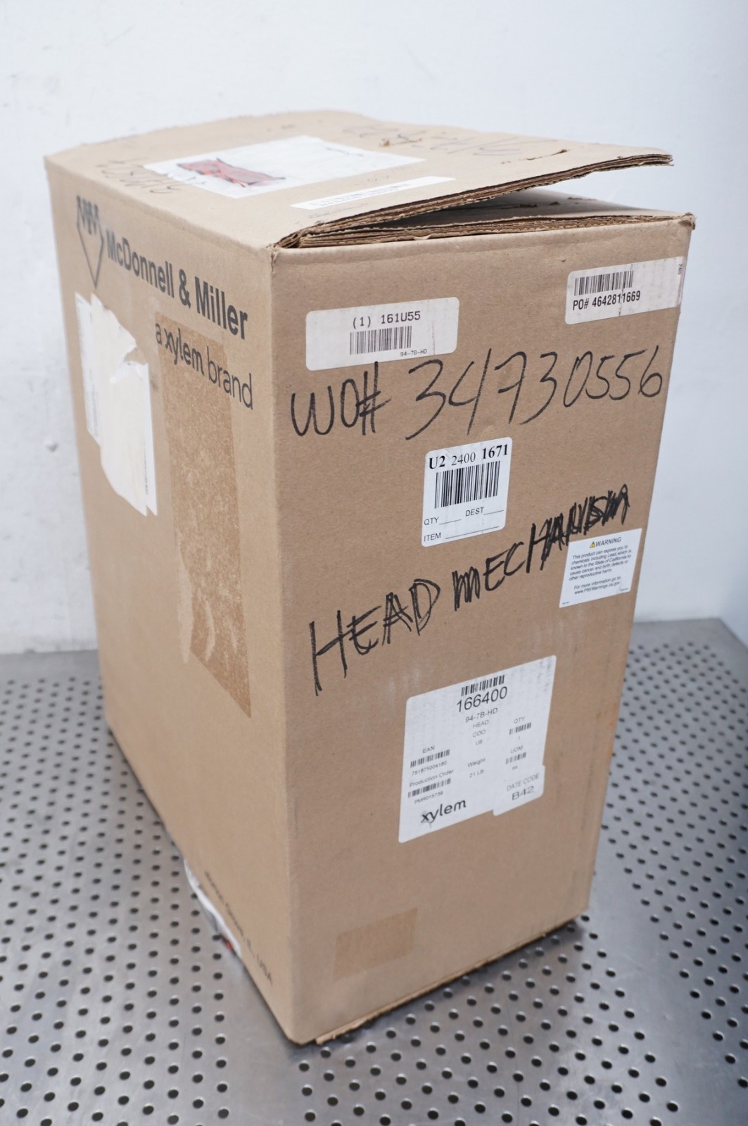Mcdonnell & Miller 94-7B-Hd Head Mechanism 166400