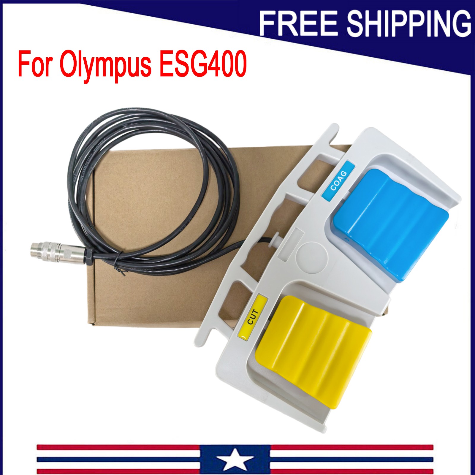 WB50402W Fits For Olympus NEW 1PCS Foot Switch ESG400 US
