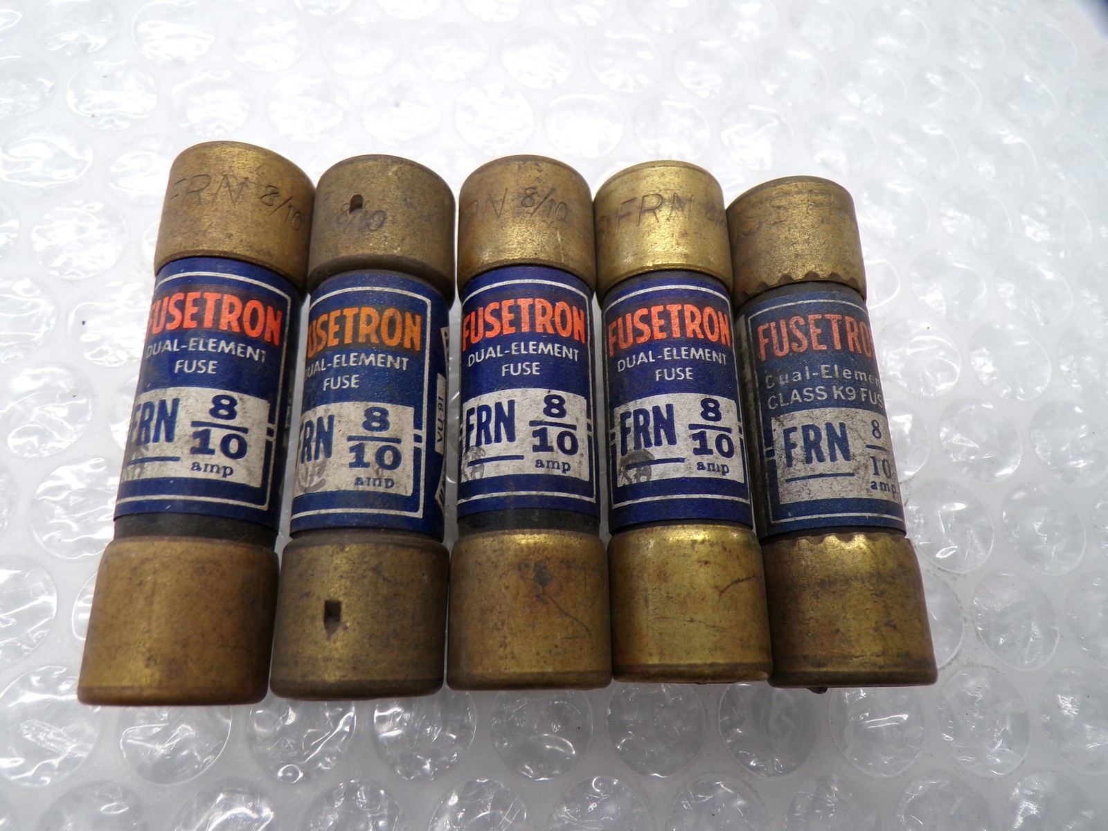 FUSETRON FRN-8/10 FUSE LOT OF 5 NSNP