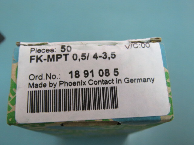 PHOENIX CONTACT FK-MPT0.5/4-3.5 Qty of 10 per Lot 4 Position Wire to Board Te