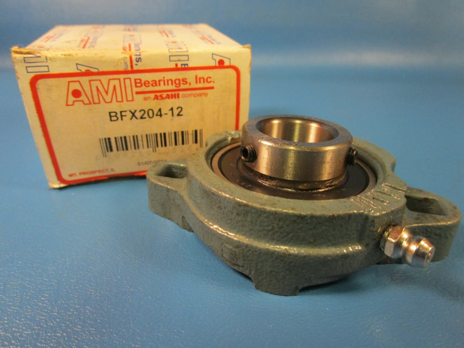 AMI BFX204-12, 2-Bolt Flange Ball Bearing, 3/4″ Shaft, Setscrew Locking Collar