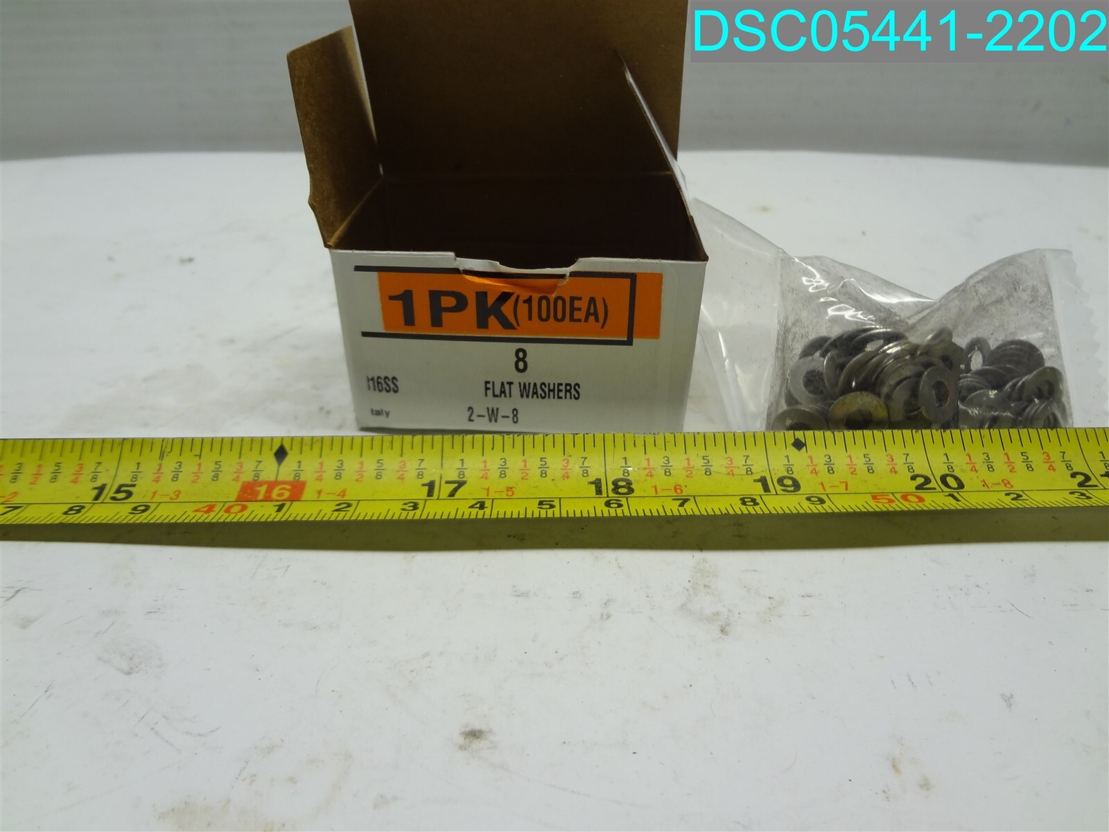 QTY=200: 3/8 inch 316 Stainless Steel SAE Flat Washer