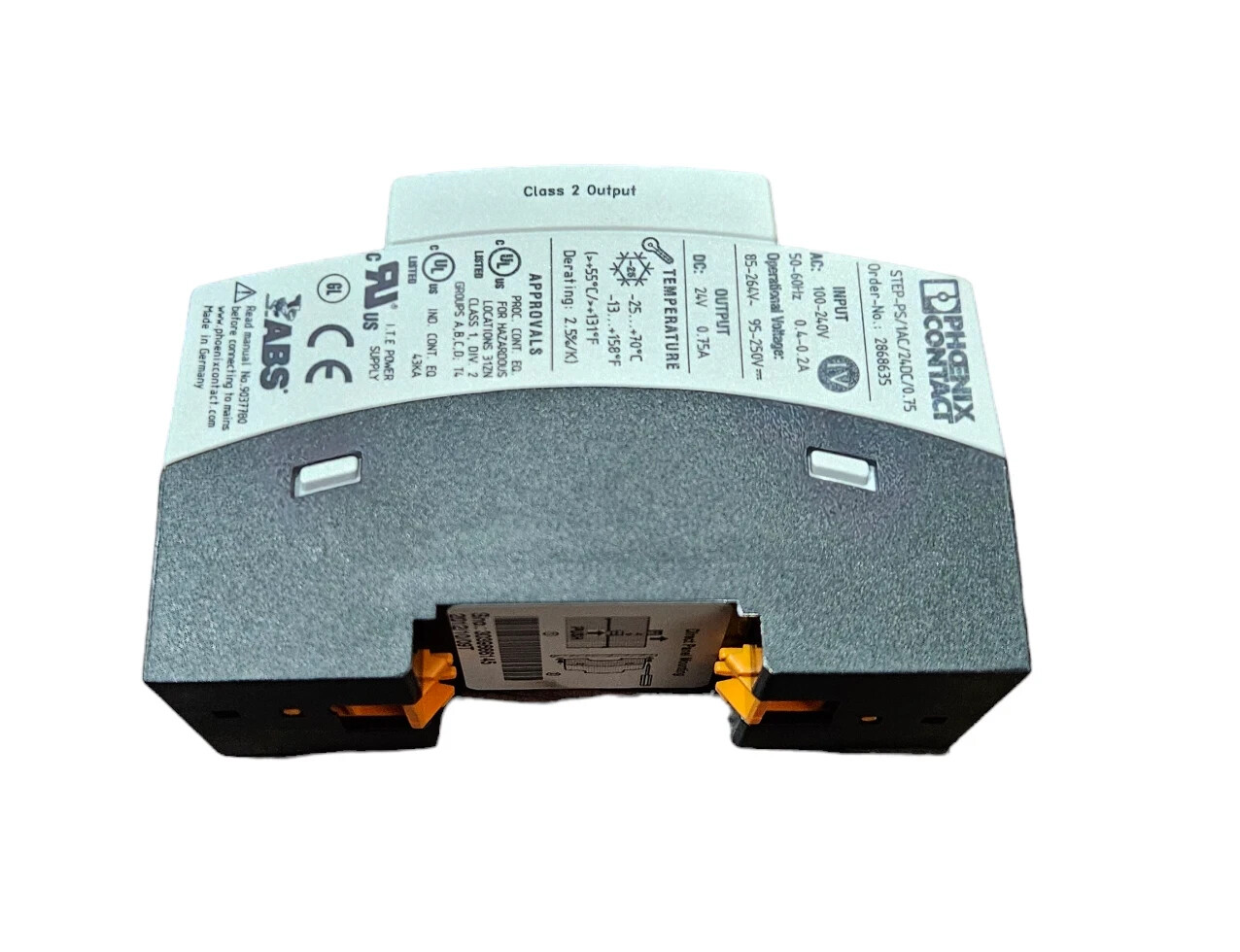 PHOENIX CONTACT STEP-PS/1AC/24DC/0.75 POWER SUPPLY