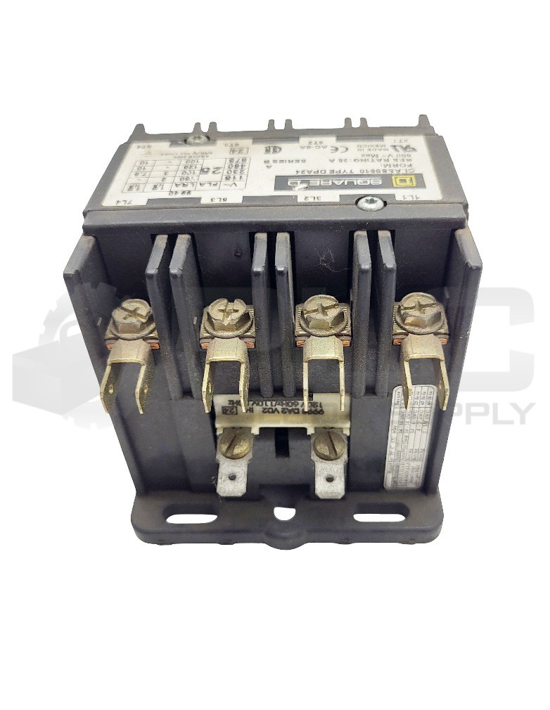 SQUARE D 8910 DPA24 /B CONTACTOR 35A W/ 9998 DA2 V02 120V 60HZ 110V/50HZ