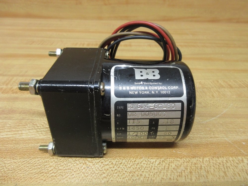 B&B Motor & Control BB6G-180 Motor BB6G180