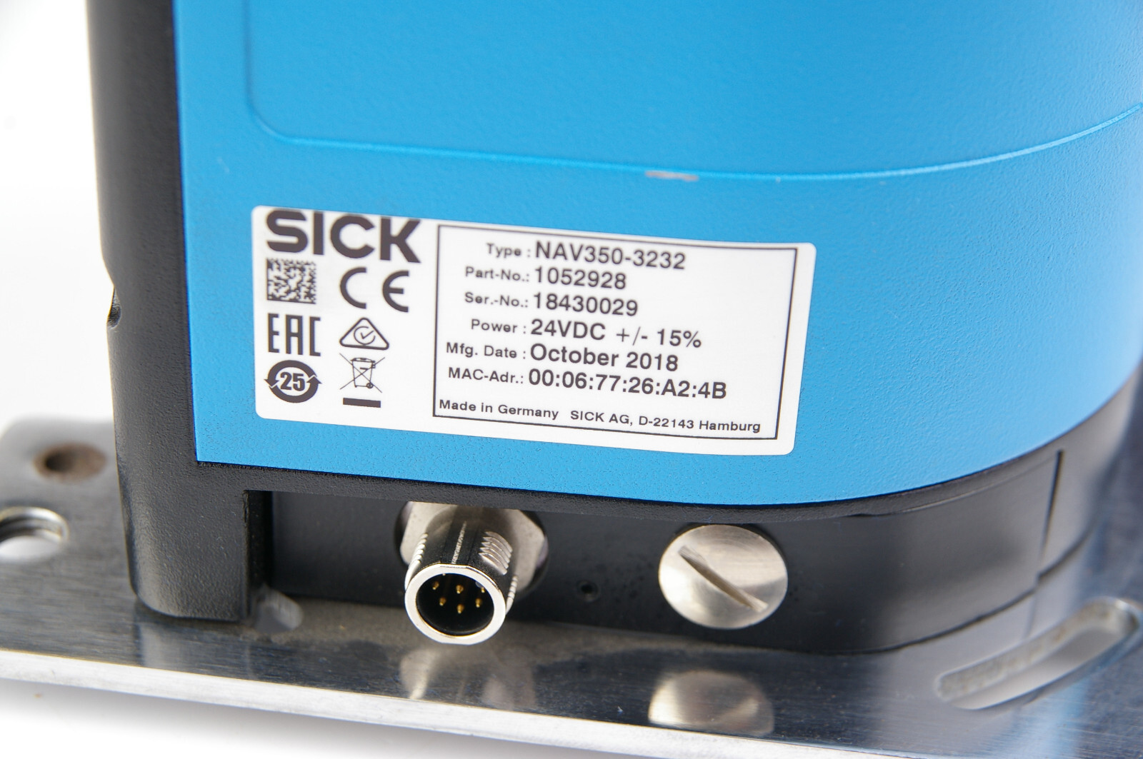 Sick NAV350-3232 1052928 LiDAR Sensor