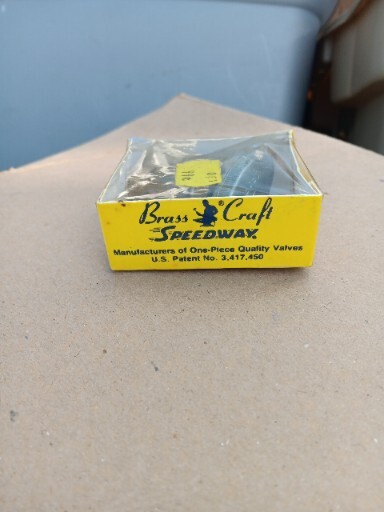 NEW Brass Craft Angle Stop Valve Speedway 1-Piece