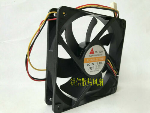 Y.S.TECH FD121225HB 12V 0.46A 12025 120mm 3-wire chassis cooling fan