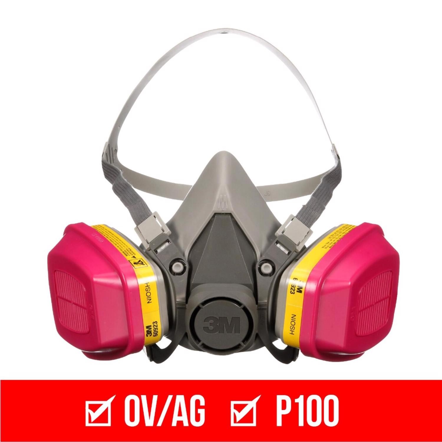 3M P100 Multi-Purpose OV/AG Respirator M 1 pk