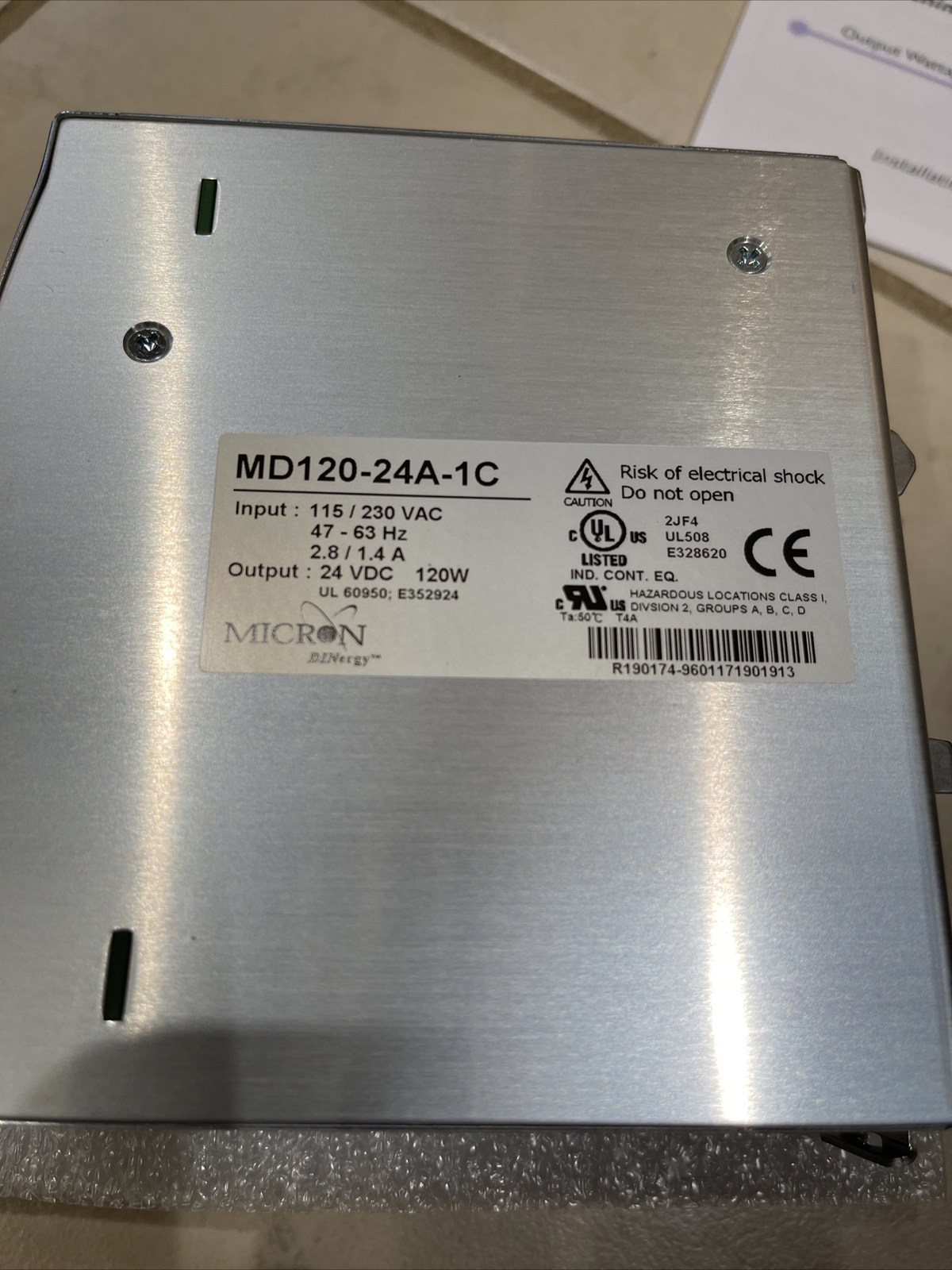 MICRON INDUSTRIESD MD120-24A-1C POWER SUPPLY 120W New