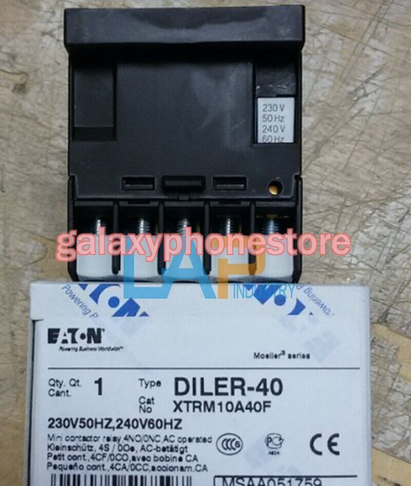 1PCS NEW Fit For Eaton Moeller Intermediate Relay DILER-40 XTRM10A40F 230V50HZ