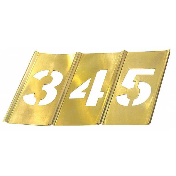 C.H. Hanson Stencil Set,Numbers,Brass, 10014 10014 C.H. Hanson 10014