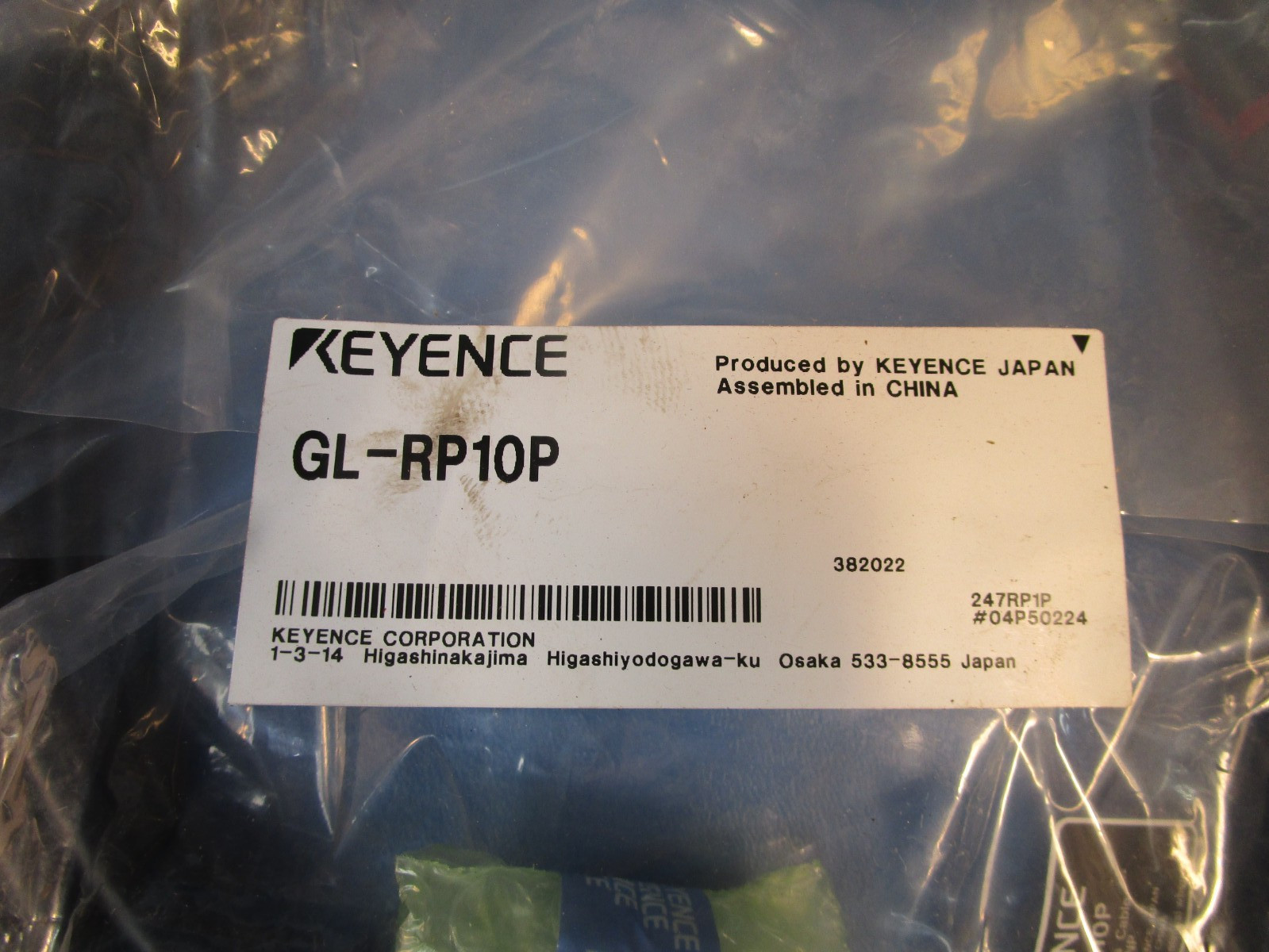 Keyence GL-RP10P, Main Unit Connection Cable, GLR Series 10M Cable