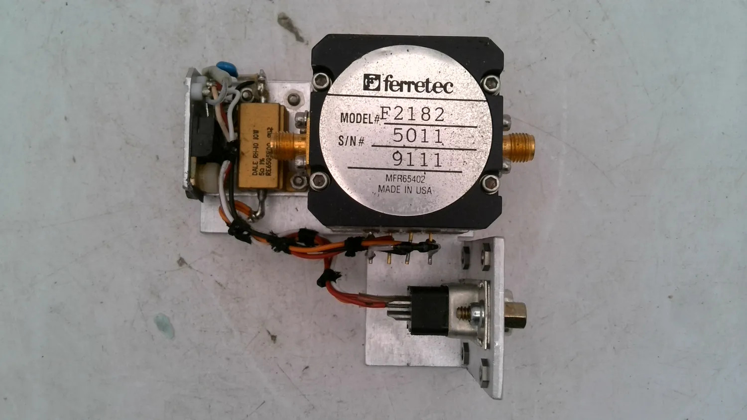 FERROTEC E2182 RF MICROWAVE MODULE ASSEMBLY SMA CONNECTORS