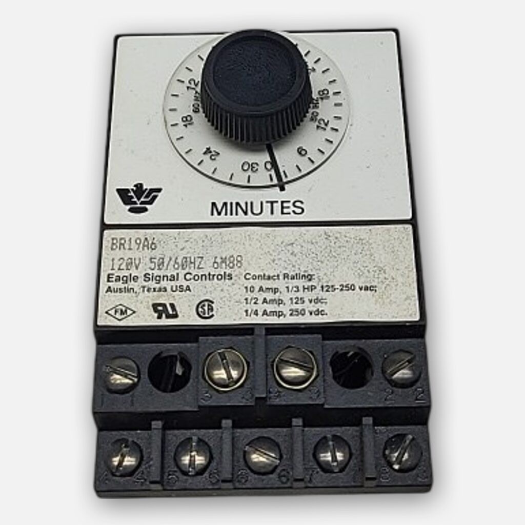 NEW EAGLE SIGNAL BR19A6 ELECTRIC RESET TIMER 10A, 1/3HP, 125-250VC 0-30MIN