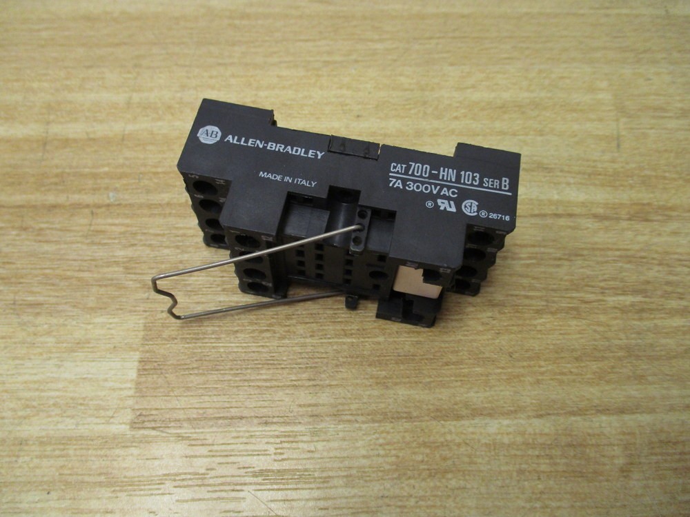 Allen Bradley 700-HN103 Relay Socket 700HN103 W/ Retainer Clip (Pack of 3)