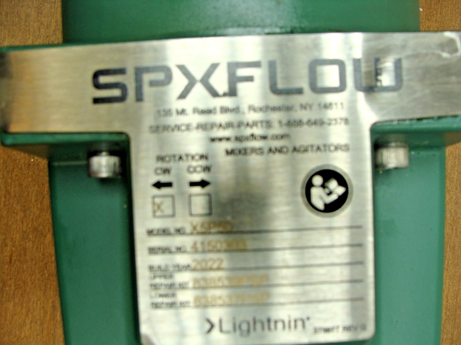 BALDOR 272911 PSP LIGHTNIN SPXFLOW MOTOR 1/2 HP 208-230/460 1725 RPM