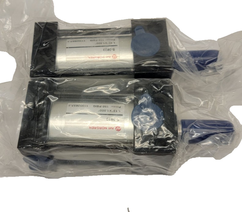 QTY 2 IMI Norgren S-3823 1.13″ X 1.00″ Pneumatic Cylinders