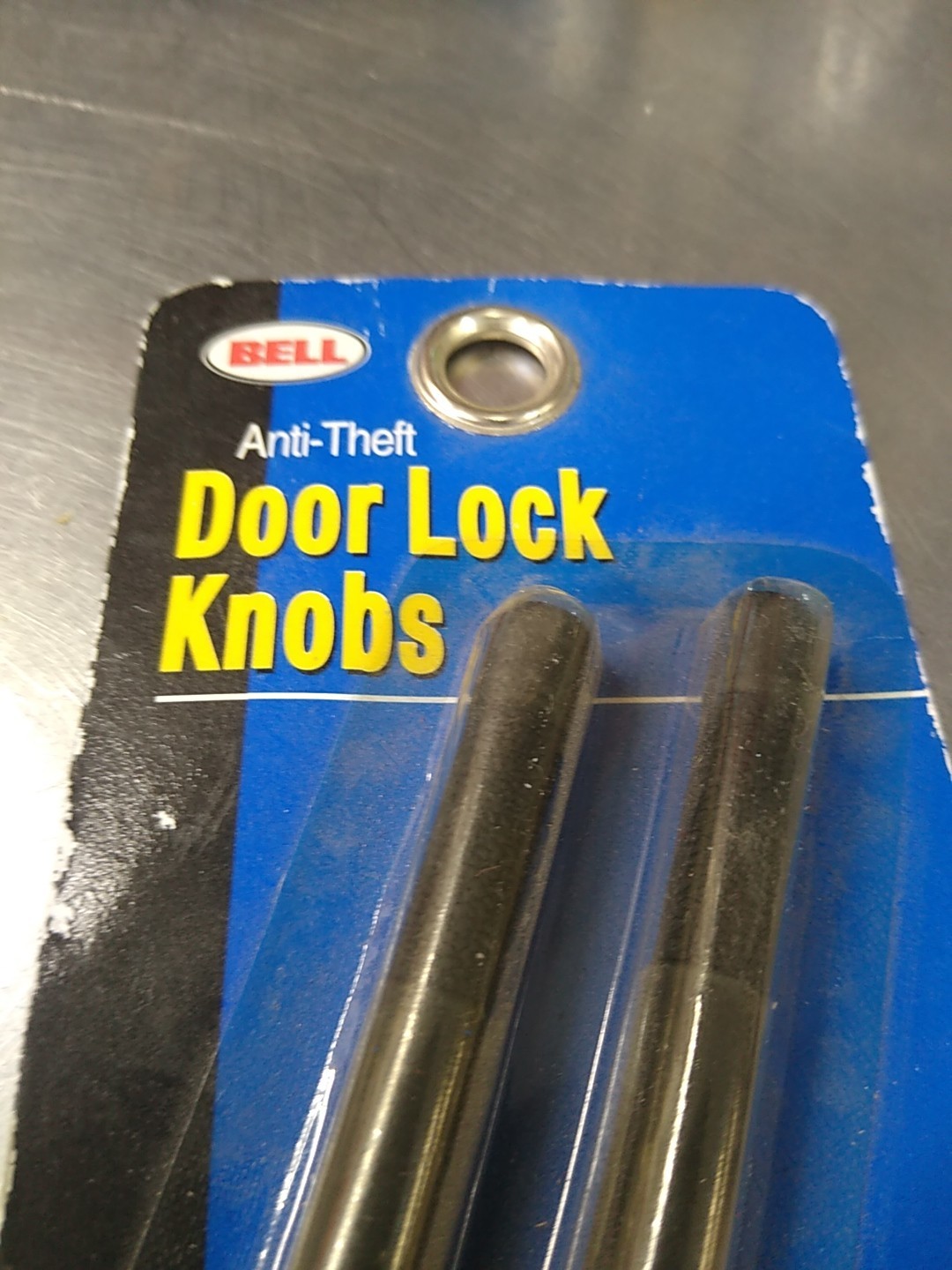 Bell 04501A Anti-Theft Door Lock Knob, Black Vintage N.O.S