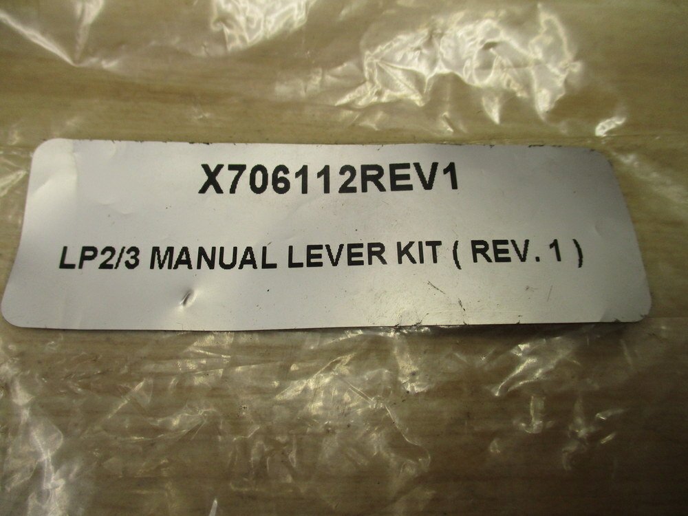 Part X706112REV1 Manual Lever Kit LP2/3
