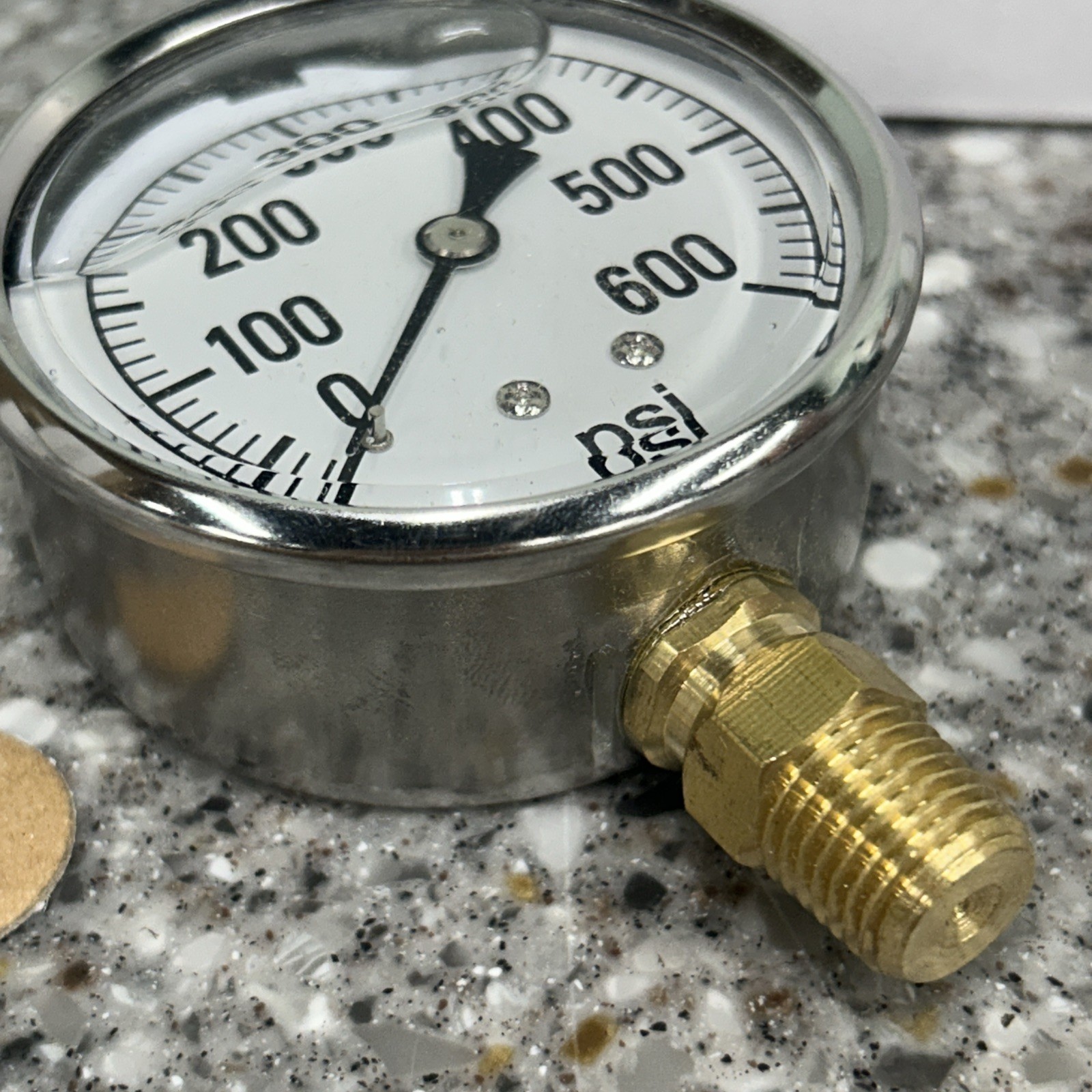 2141GXB600 600 PSI Bottom Mount 2-1/2″ SS Pressure Gauge NEW FREE FAST SHIP