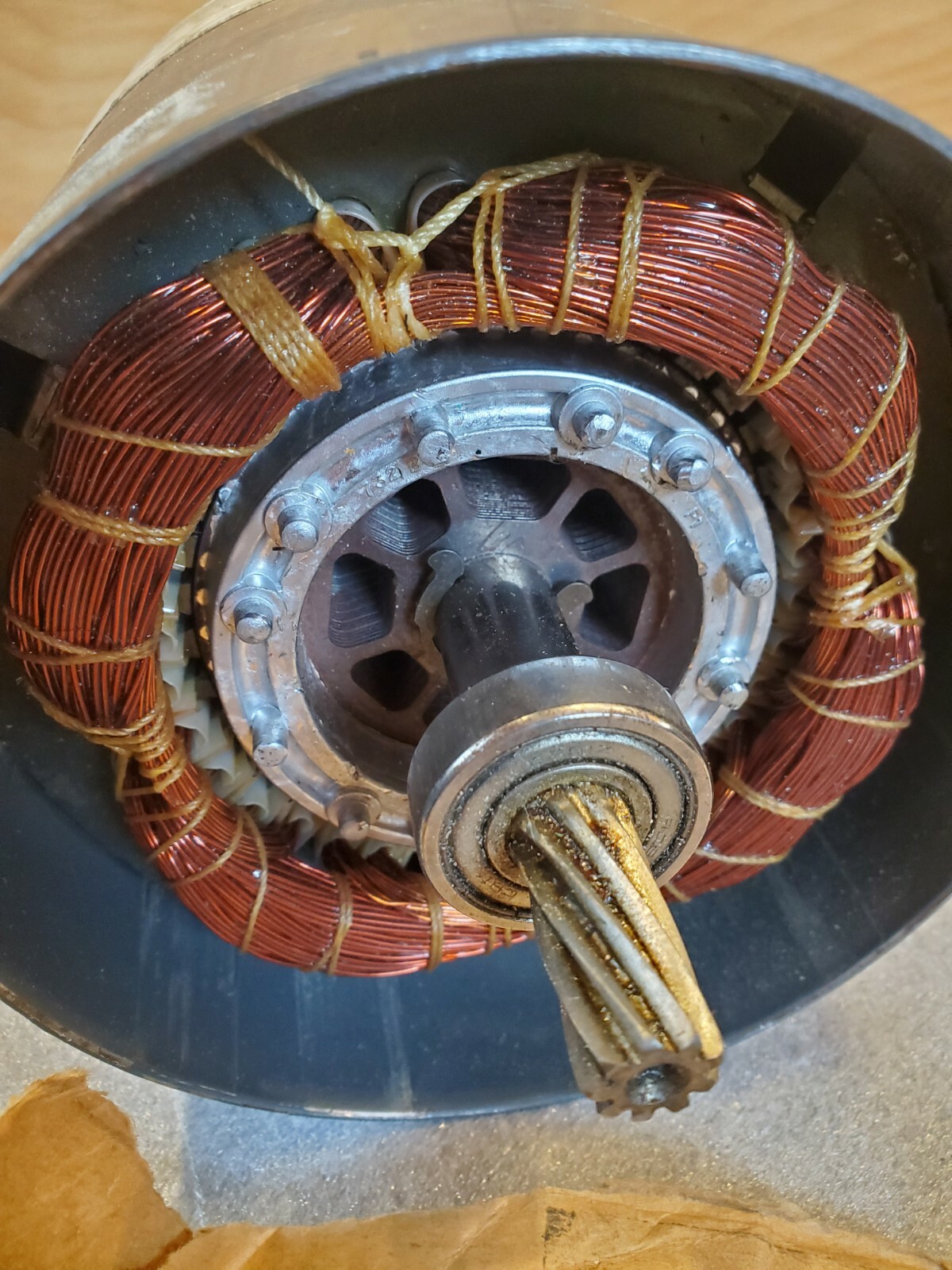 1/4HP 1725PRPM GENERAL ELECTRIC 5KH39QN9621HT SINGLE PHASE MOTOR USED *USA*