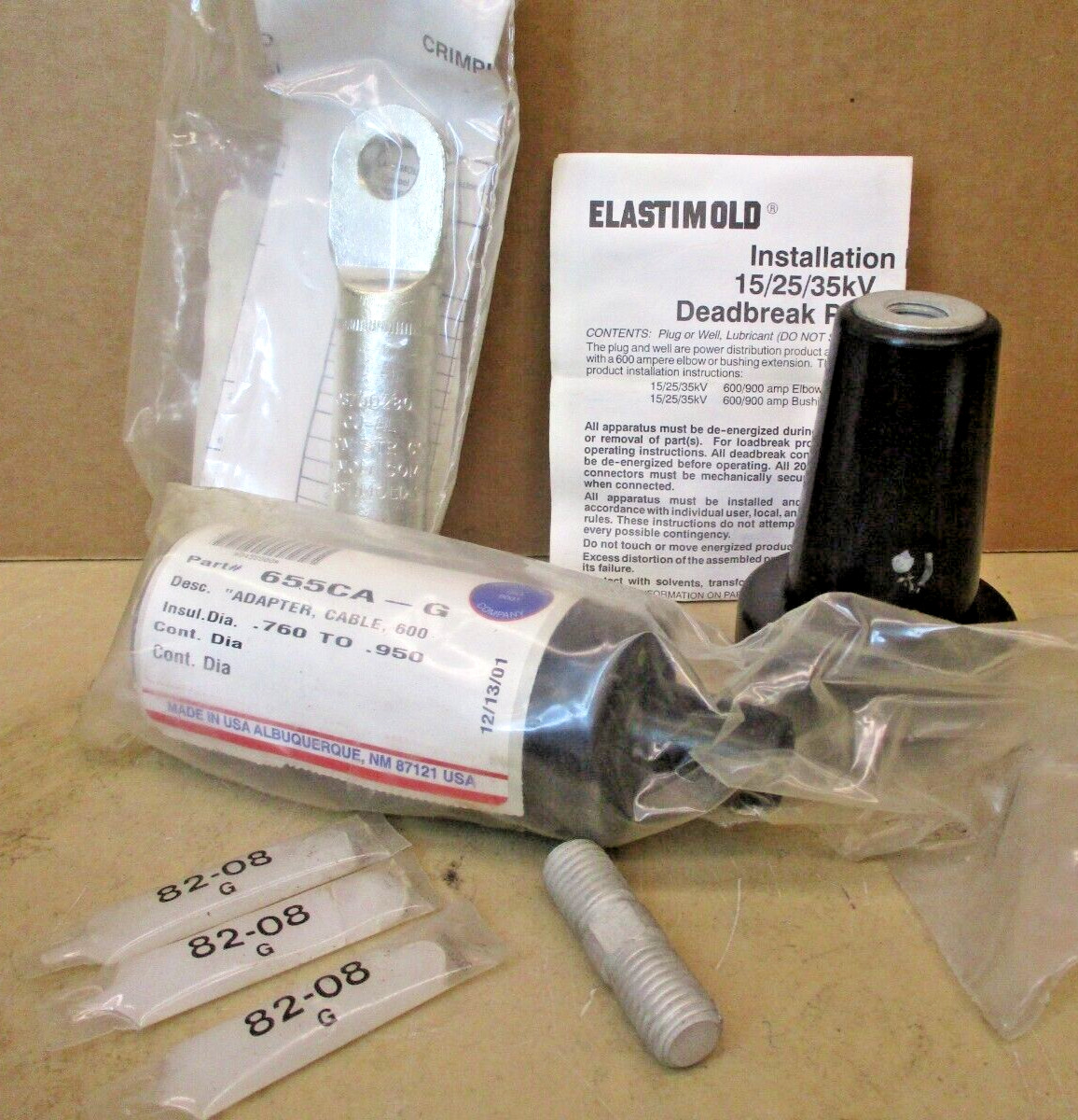 Elastimold 655LRG0280 Elbow Conctr 760-950-250 46783HAT