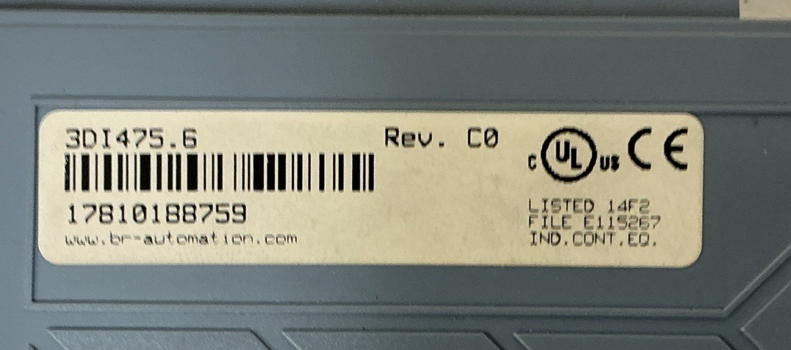 B&R AUTOMATION 3DI475.6 REV. C0, DIGITAL INPUT MODULE, FREE SHIPPING