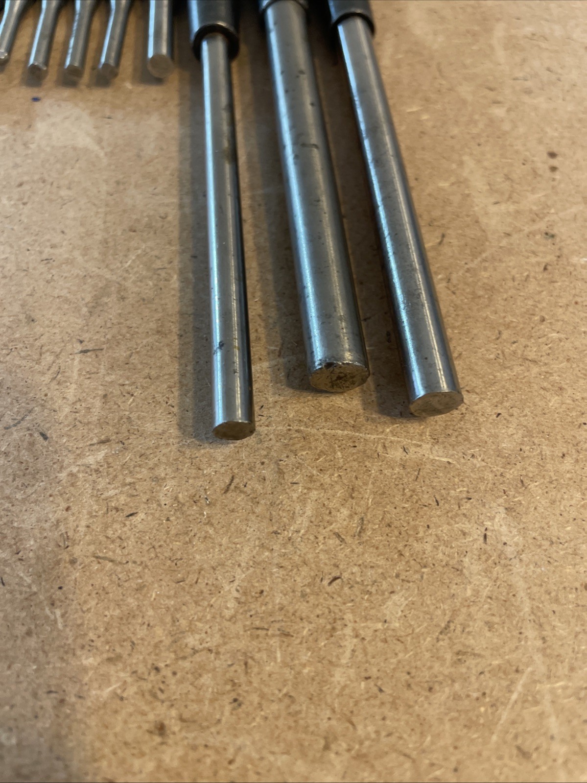 12 General Tools manual Drive Pin Punches. Some smashed heads.