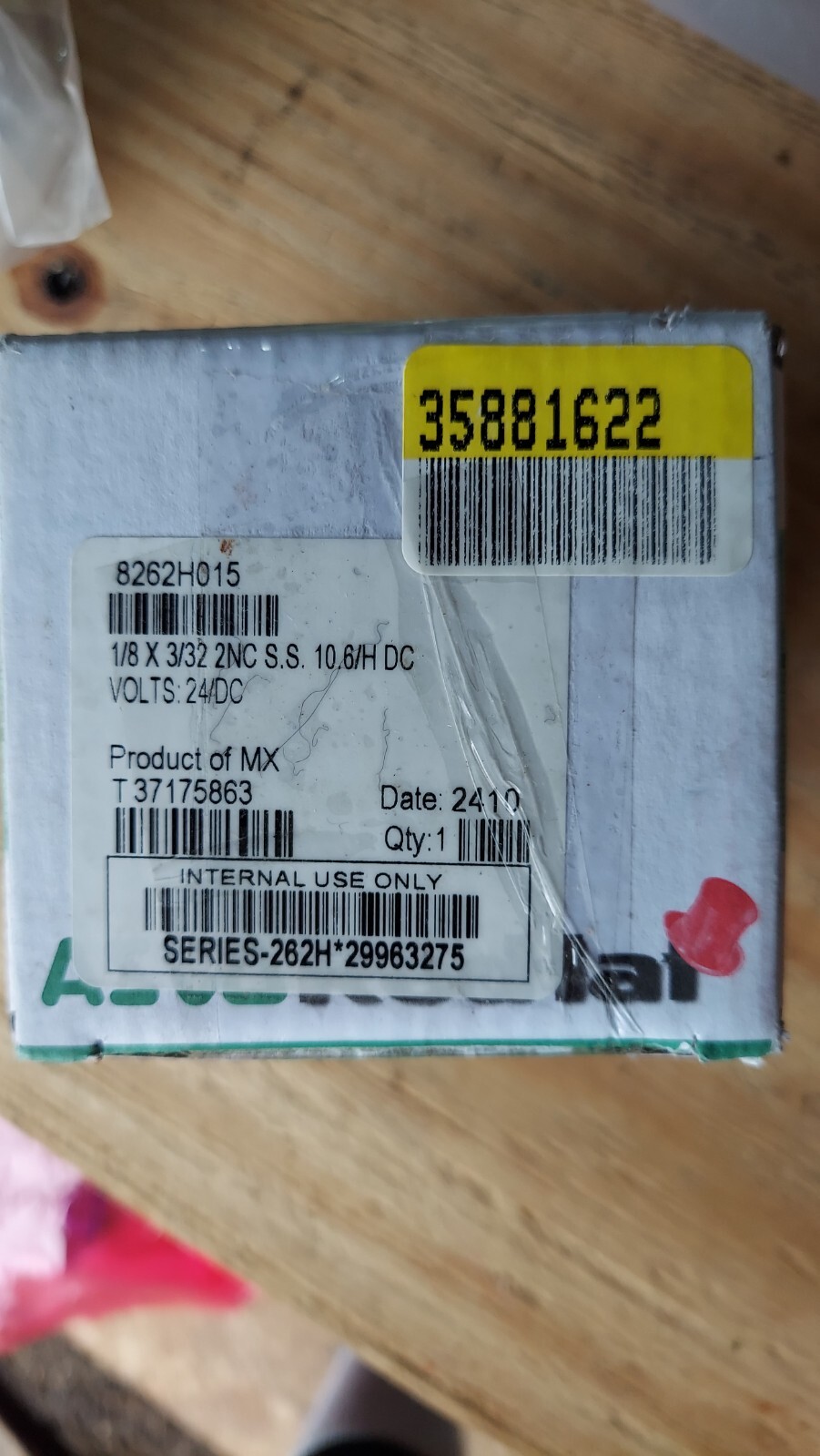 New ASCO 8262H015 1/8×3/32 2NC SS 10.6/H DC 24 Volts Solenoid Valve