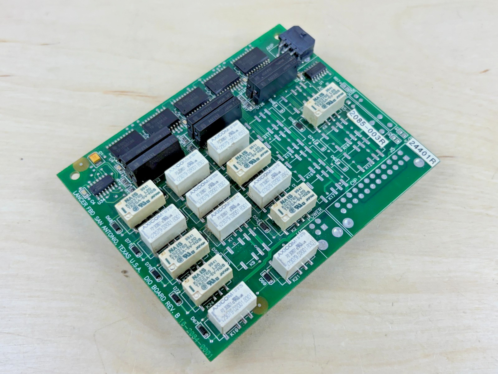 Lancer FBD 2085-003R DIO Board, Rev B, 16-2084-0001