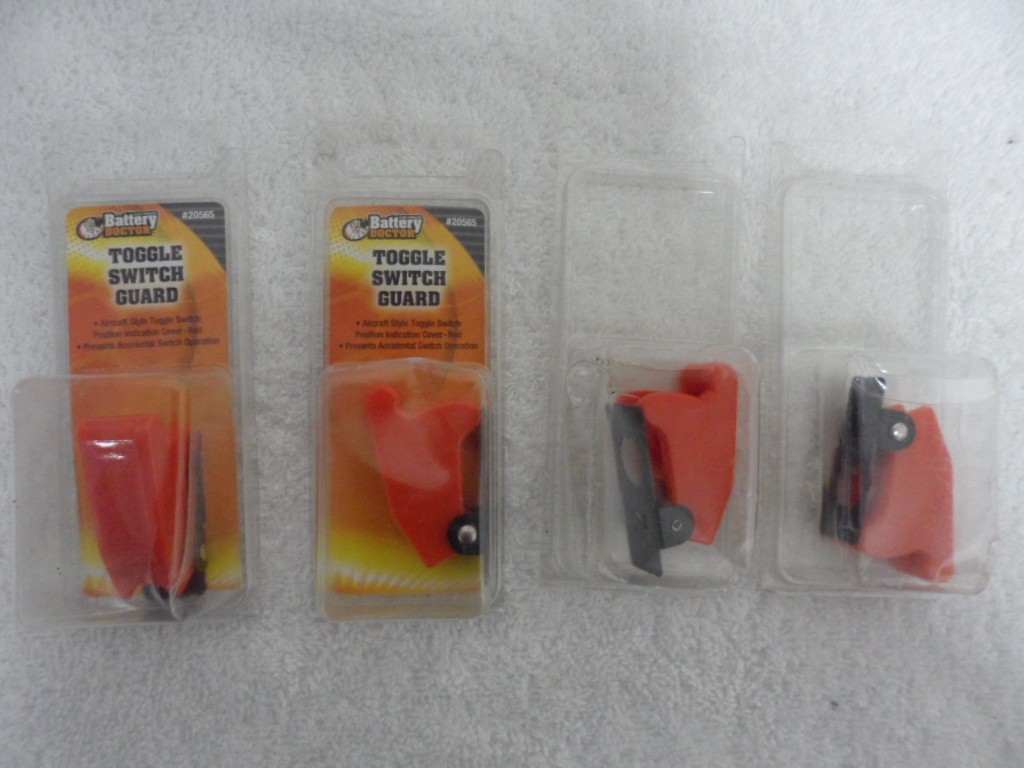 Lot of (4) BATTERY DOCTOR 20565 Toggle Switch Guard Cover, Switch Collar Mount