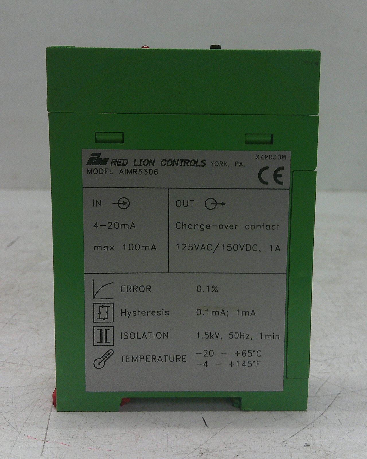 Red Lion Controls Model AIMR5306 Loop Powered Alarm Module Used