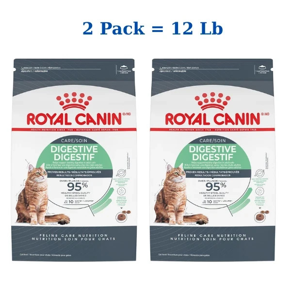 Royal Canin Feline Care Nutrition Digestive Care Adult Dry Cat Food, 12 Lb